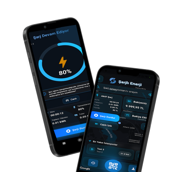 Şarjlı Enerji mobil uygulama